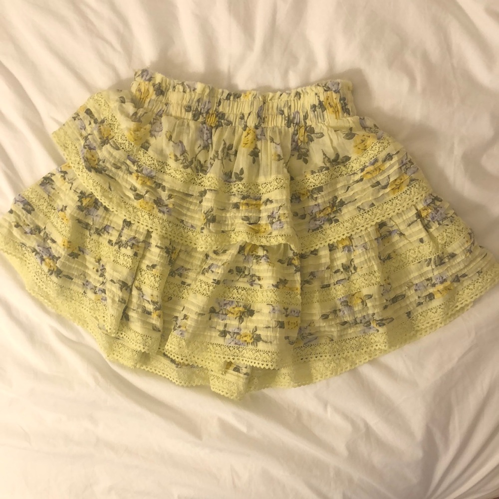 Aerie Rock ‘n’ Ruffle Printed Mini Skirt